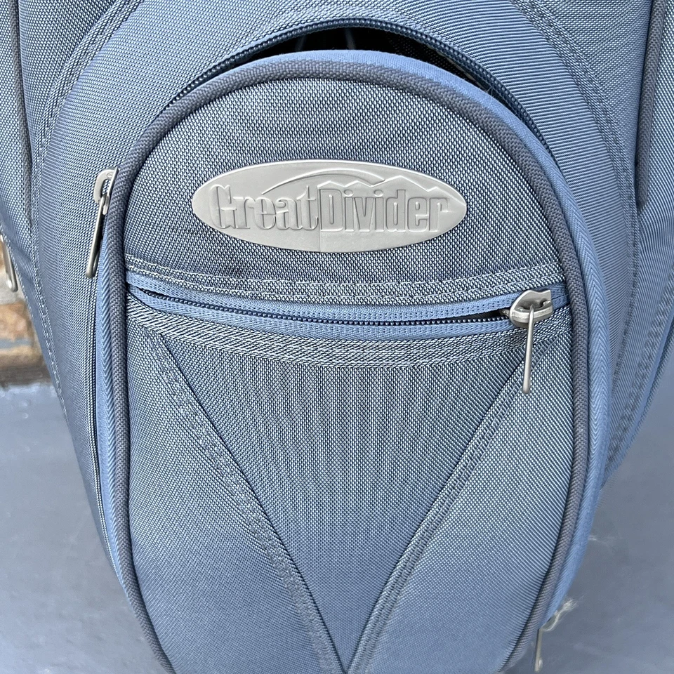 Carrinho divisor grande bolsa de golfe carrinho L 14 divisórias roxa sem alça de transporte com capa - Imagem 2 de 4