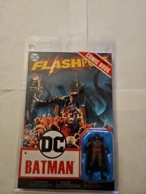McFarlane Toys Page Punchers 3'' BATMAN figure w/ Flashpoint Comic! (New Sealed)