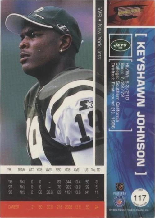 1999 Pacific Revolution Keyshawn Johnson #117