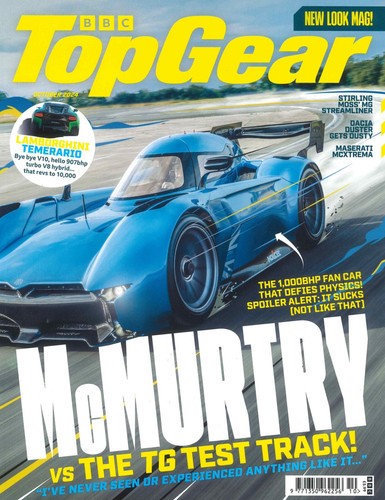 BBC Top Gear Revue #388, Mcmurtry, Lambo , Maserati, Dacia Duster, Oct 2024 - Photo 1 sur 3