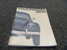 1961 Volkswagen Vw Beetle 1200 Owner Operator Manual User Guide 1961 Volkswagen Vw Beetle 1200 Owner Operator Manual User Guide