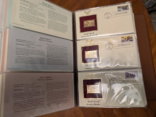 81 Golden Replicas Of United States Stamp Proof Replicas 22kt Gold Collection - Picture 19 of 24
