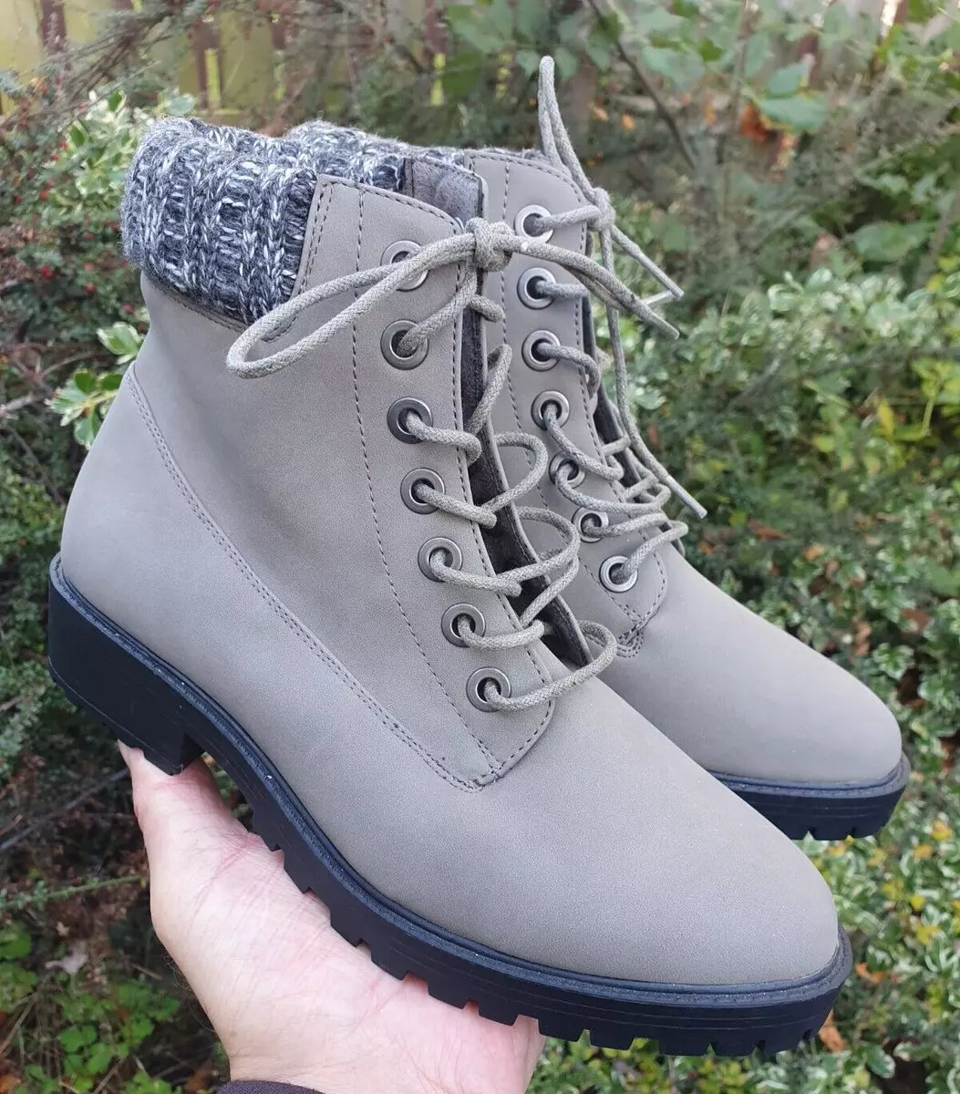 Womens gray 2025 leather booties
