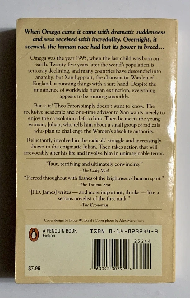 Children Of Men Paperback P.D. James 1993 Penguin Books - Image 2 of 4