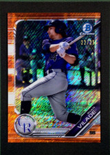 2019 Bowman Chrome Prospects #BCP-36 Ryan Vilade Orange Shimmer Refractor /25