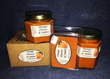 NEW Hand Poured Floral Scents Soy Candles Tarts Votive - Orange Flower Amber