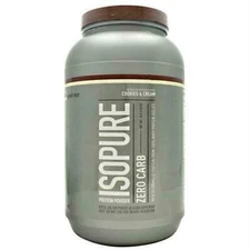 2 X Isopure, Zero Carb, Protein Powder, Banana Cream, 3 lbs (1.36 kg)