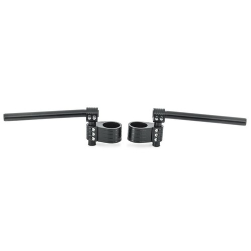 Motorrad Halblenker Zaddox Vario höhenverstellbar für Gabel 50mm Alu schwarz - Bild 2 von 6