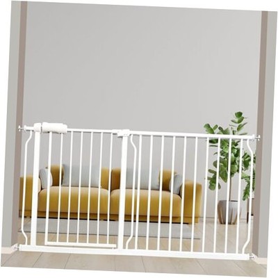 Extra Wide 57.5-62 Inch Large Baby Gates for Stairs, Doorways - No Drilling, 
