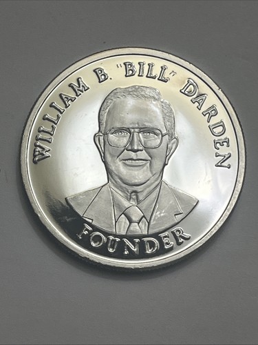 1993 Red Lobster Bill Darden Founder 25th Anniv. 1 oz .999 Silver Art Round Coin