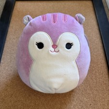 Squishmallows Allina The Squirrel 8 Pink Purple Stuffed Animal Toy Fluffy Tail