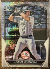 Jasson Dominguez 2023 Bowman Chrome Prospects #BCP-18 Mojo Refractor Yankees