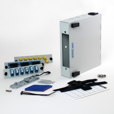 Fiber Optic Patch Panel - DIN Rail or Wall Mount with ST, SC, and LC Single-M...