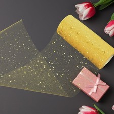 Wrapping Gauze Roll Polyester Tulle Sequin Tulle Ribbon Glitter Sequin Tulle DIY