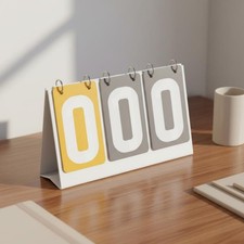 3 Digit Scoreboard Easy to Read Numbers Sports Equipment Smooth Flipping