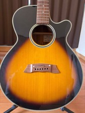 Takamine PT106 Acoustic-Electric Guitar Sunburst With Case Stand