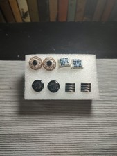 4 Sets Cuff Links Elegant Professional Party Wedding