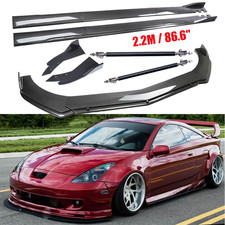 Carbon Fiber Front Bumper Lip Spoiler Side Skirt Body Kits For Toyota Celica Gt
