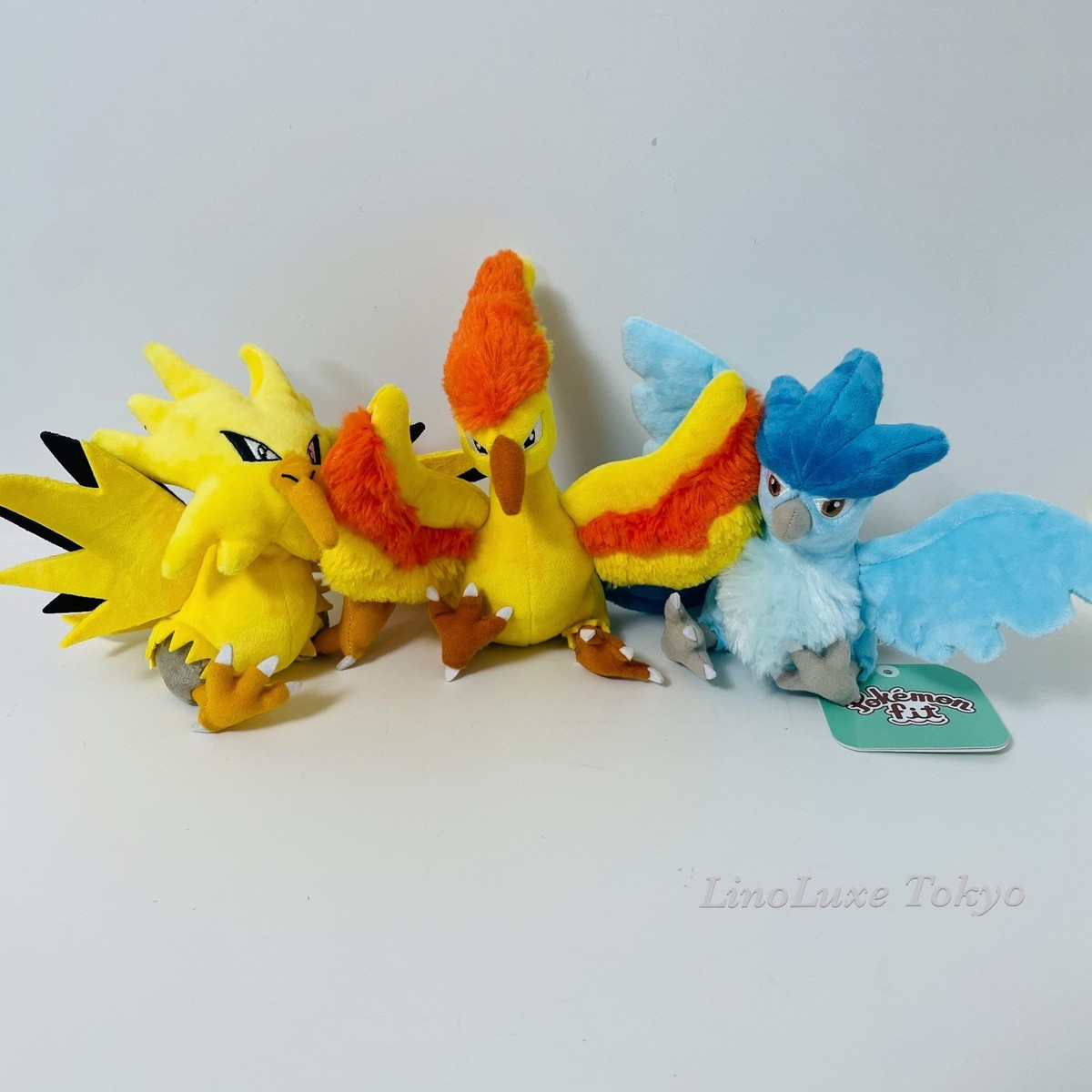 Pokemon Sitting Cuties Plush Zapdos Moltres Articuno Stuffed Toy
