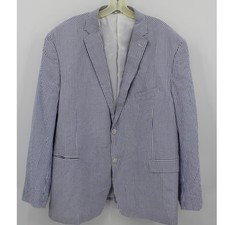 Saddlebred Seersucker Blazer Sportcoat Mens 5...
