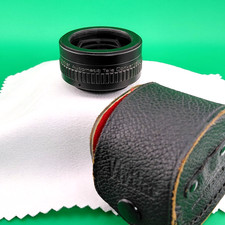 Vintage Vivitar Automatic 2X Tele Converter M42 Screw Mount Lens w/ Leather Case