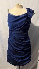 Jim Hjelm Occasions 12 Chiffon Blue Cocktail Party Dance Preowned. Made In USA