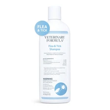 Veterinary Formula Clinical Care Flea & Tick Shampoo for Dogs and Cats, 16 Fl Oz