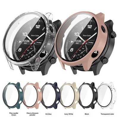 Für ONEPLUS Watch 2R Schutzhülle Gehärtetes Glas Bildschirmschutz Uhrengehäuse
