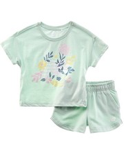 New Balance 2Pc T-Shirt  Fleece Short Set