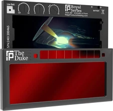 The Duke 1.0 | Shade 5-13 Adjustable Red Auto Darkening Welding Lens | 2" X 4 1/