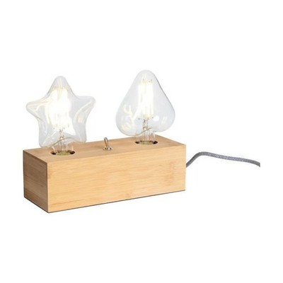 Opjet 011409 - Lampe Zum Stellen  Eureka  Doppelt Buchse E27 aus Bambus