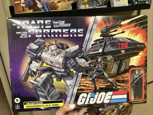 Transformers GI Joe Collaborative Megatron HISS Tank & Cobra Baroness Figure New