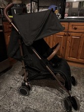 Ickle Bubba Discovery Max Stroller - Black on Rose Gold Pushchair Only VGC