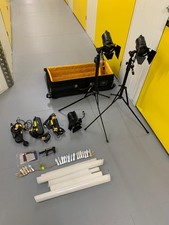 Dedolight DLH4 150W 3 Lighting Kit 3x heads, 3x dimmers, 2x Stands & Case