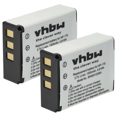 2x Akku für Fujifilm FinePix SL260 SL240 F305 SL1000 SL300 SL280 1300mAh 3,7V