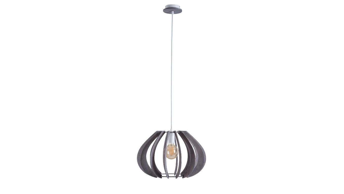 Pendant Light Modern Wood 1xE27 NORA GREY 644