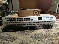 RB1100AHx2, Ubiquiti EdgeSwitch 24, hAP Route...