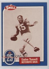 1988 Swell Football Greats Hall of Fame Wrong Back Emlen Tunnell #27 HOF 0kb5