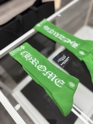 クロムハーツ ソックス prntclt blk embrdry grn グリーン Size Large (9-13 US) - Chrome Hearts Socks ' Green ' | NEW! | eBay