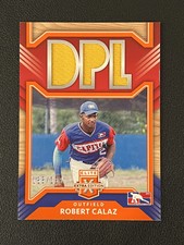Robert Calaz 2022 Panini Elite Extra Edition DPL Material Orange /199 Rockies