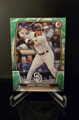 #d/99 🔥 MANNY MACHADO SP 2023 Topps Bowman Baseball Green Pattern #45