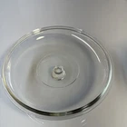 Pyrex 624C Vintage Glass Casserole Lid, 8.75" Replacement, Clear