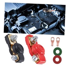 Car Battery Terminal Connector, Negative & Positive Original Brass Color