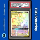 2019 POKEMON SM UNIFIED MINDS #242/236 MEWTWO MEW GX TAG TEAM SECRET RARE PSA 10