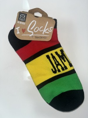JAMAICA Ankle Socks Shoe Size EUR 36-42 (Women's 6-9) NEW NWT