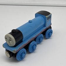 2002 THOMAS THE TRAIN WOODEN GORDON ENGINE NAME ON CHASSIS DUAL WHEELS 07125
