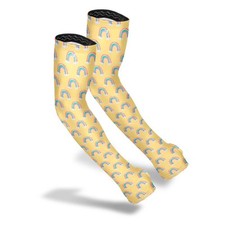 Farmers Defense Polyester/Spandex Rainbow Yellow Arm Protection Sleeves S