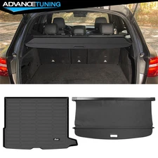 Fits 16-22 Benz X253 GLC-Class SUV TPE 3D Trunk Mat Cargo Liner + Cargo Cover
