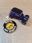Hot Wheels 1968 '32 Ford Vicky Classic Redline Car Purple With Tin Badge