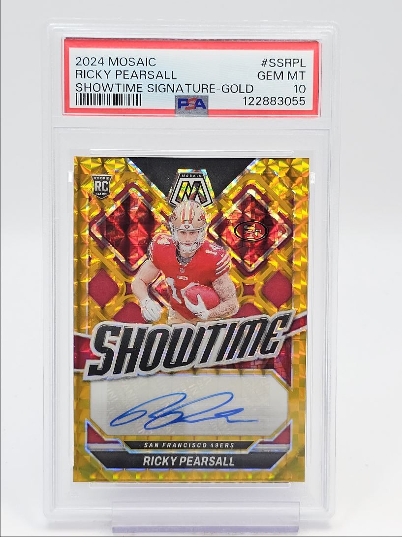 Ricky Pearsall Panini Mosaic Showtime Signatures #SSRPL Gold